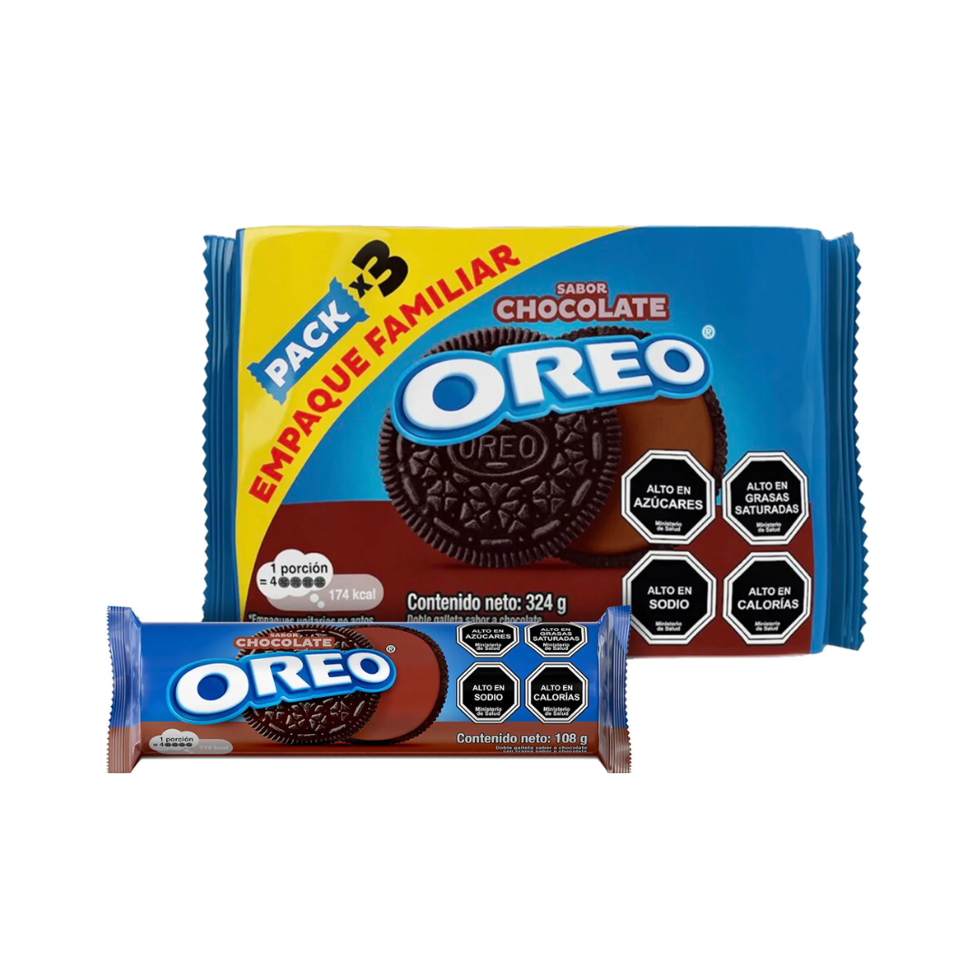 Oreo Chocolate Pack Familiar 3 u.