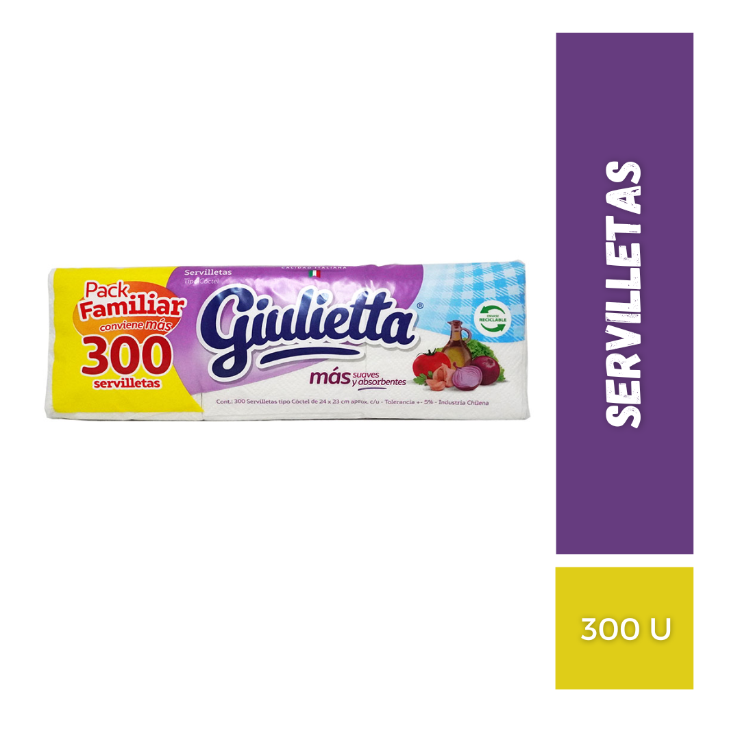 Servilletas Giuletta, 300u