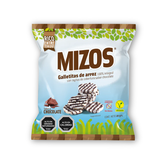 Galleta de Arroz Mizos Chocolate, 20g