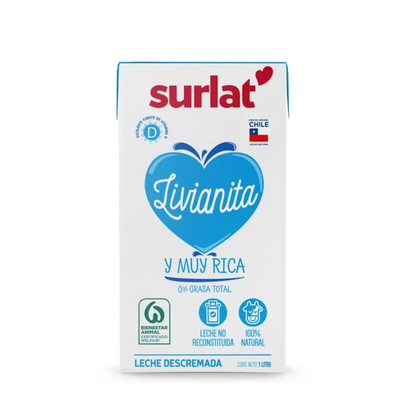 Leche Descremada Surlat, 1L