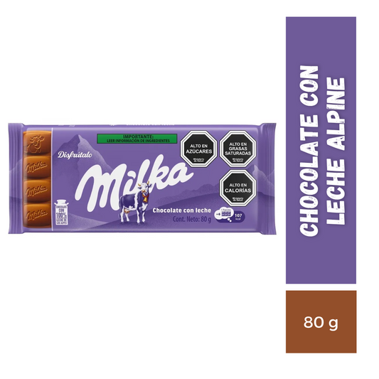 Milka leche alpine 80g