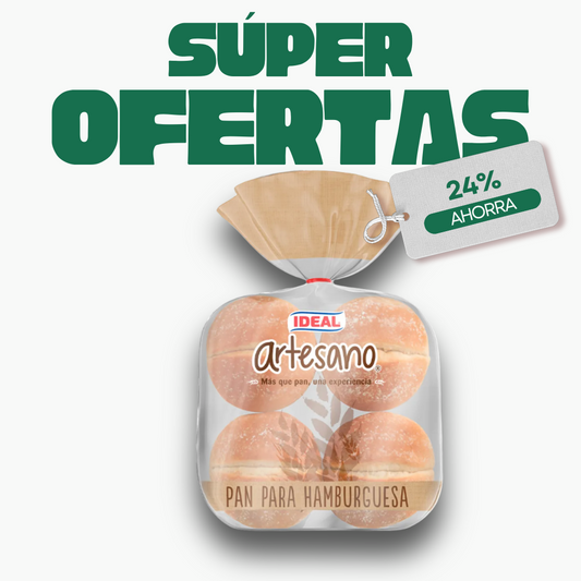 Pan Artesano hamburguesa 8U