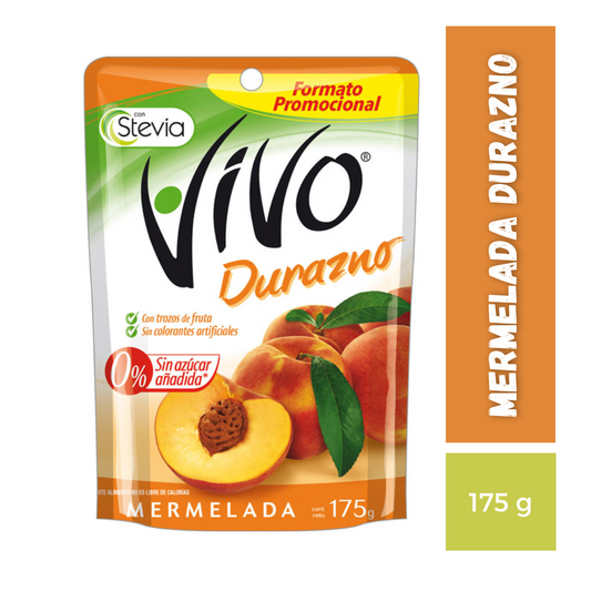 Mermelada Durazno Vivo 175g