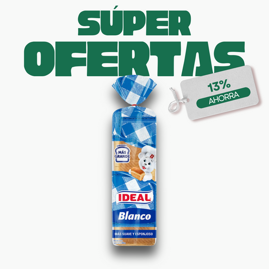 Pan blanco 580g ideal