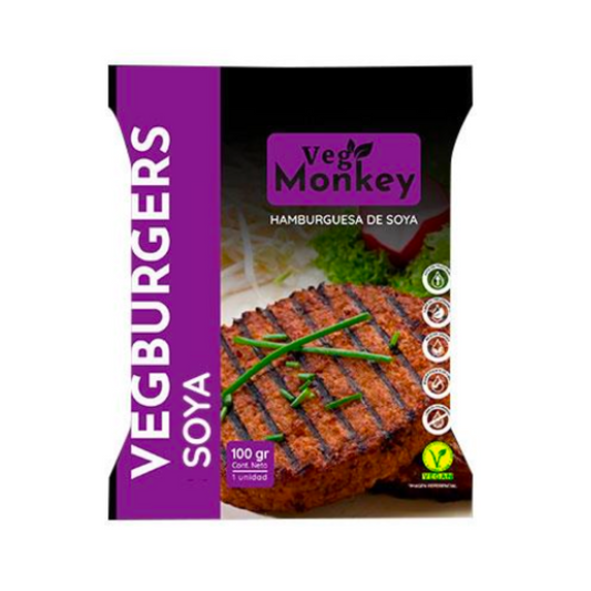 Hamburgesa de Soya Veg Monkey, 100g