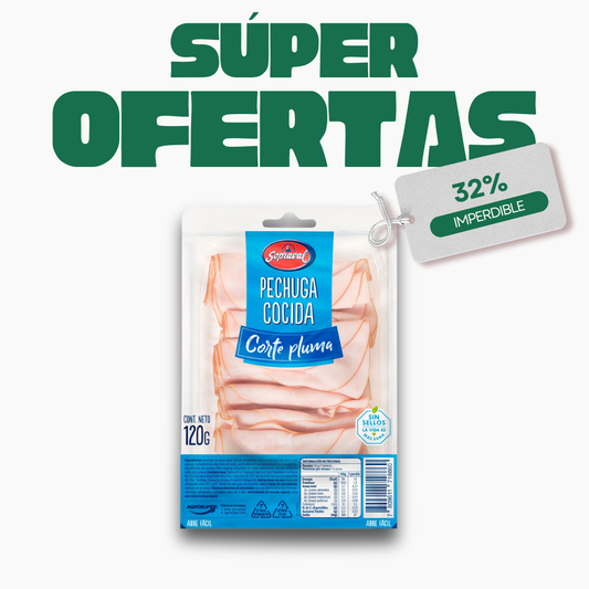 Pechuga de pavo corte pluma 120g