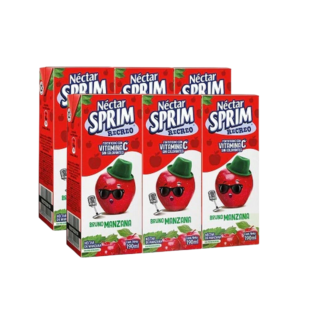 Jugo Sprim Manzana Pack 6