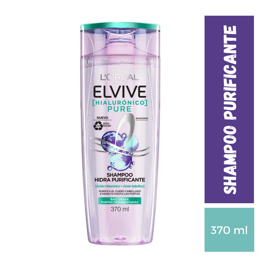 Shampoo ELVIVE Hialuronico Pure, 370ml