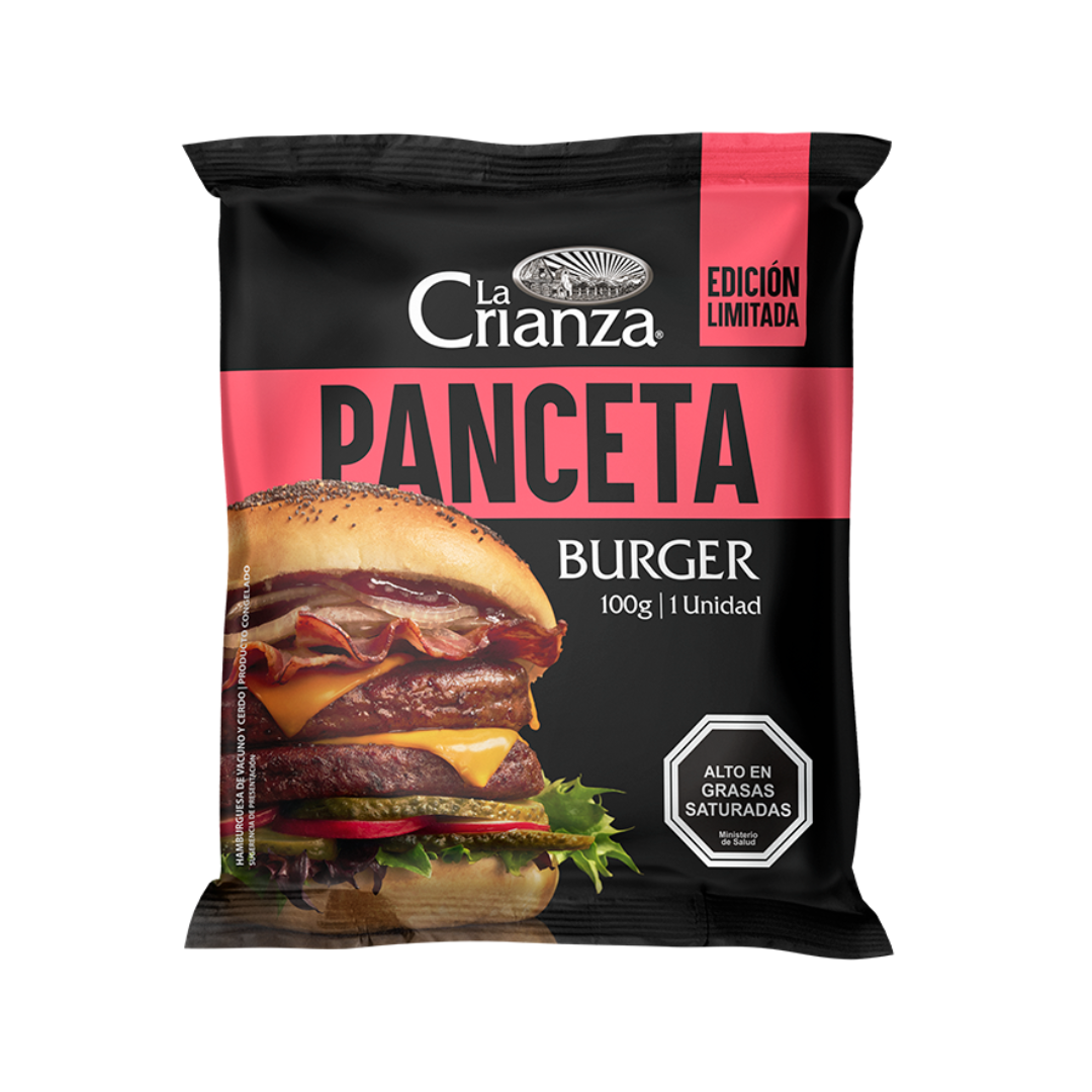 Hamburguesa panceta 100 g La Crianza