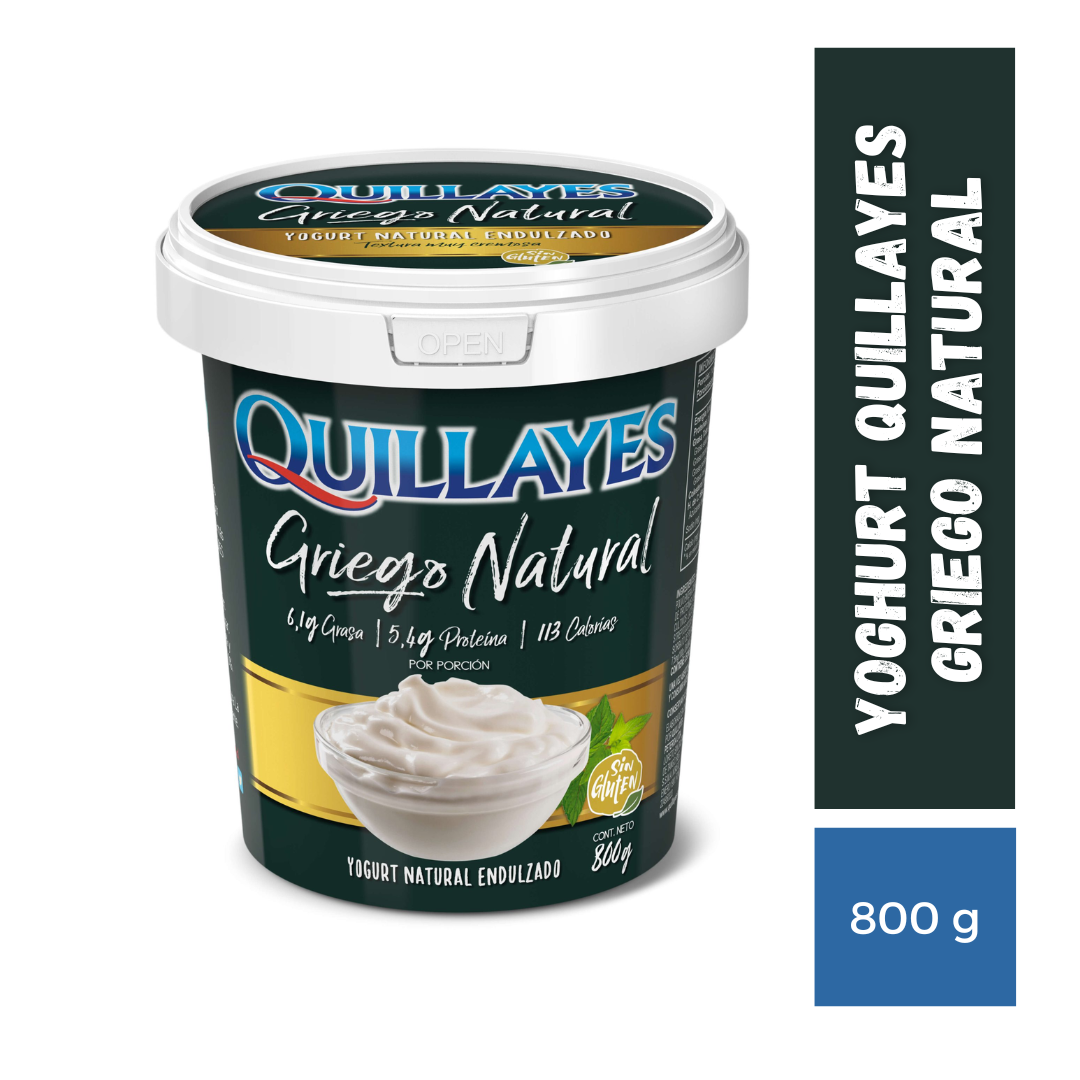 Yogurt quillayes 800g Griego endulzado