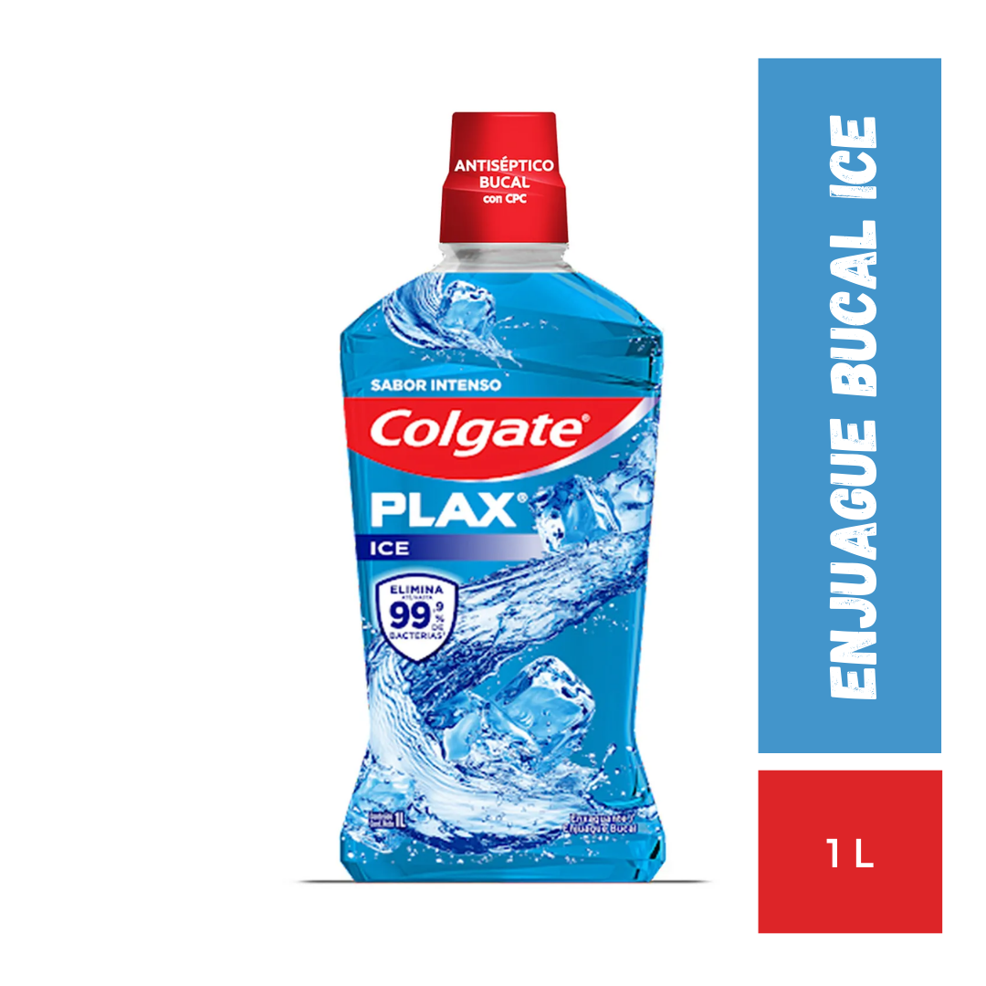 Enjuague Colgate Plax Ice, 1L