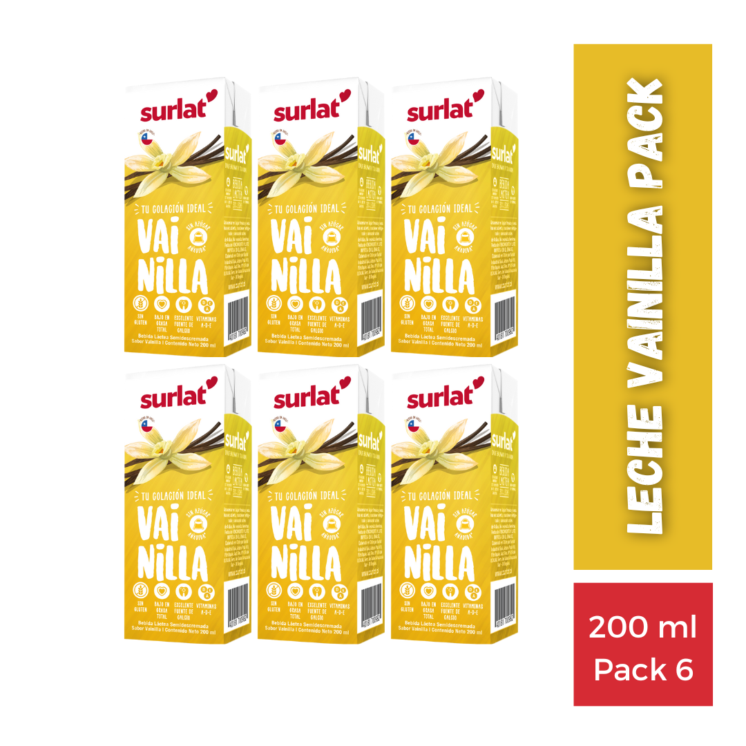 Bebida láctea vainilla pack 6 Surlat