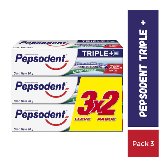 Pepsodent Triple+ 3x90g