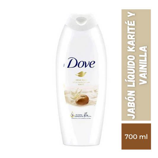 Jabón Dove Líquido Karite y Vainilla, 700ml