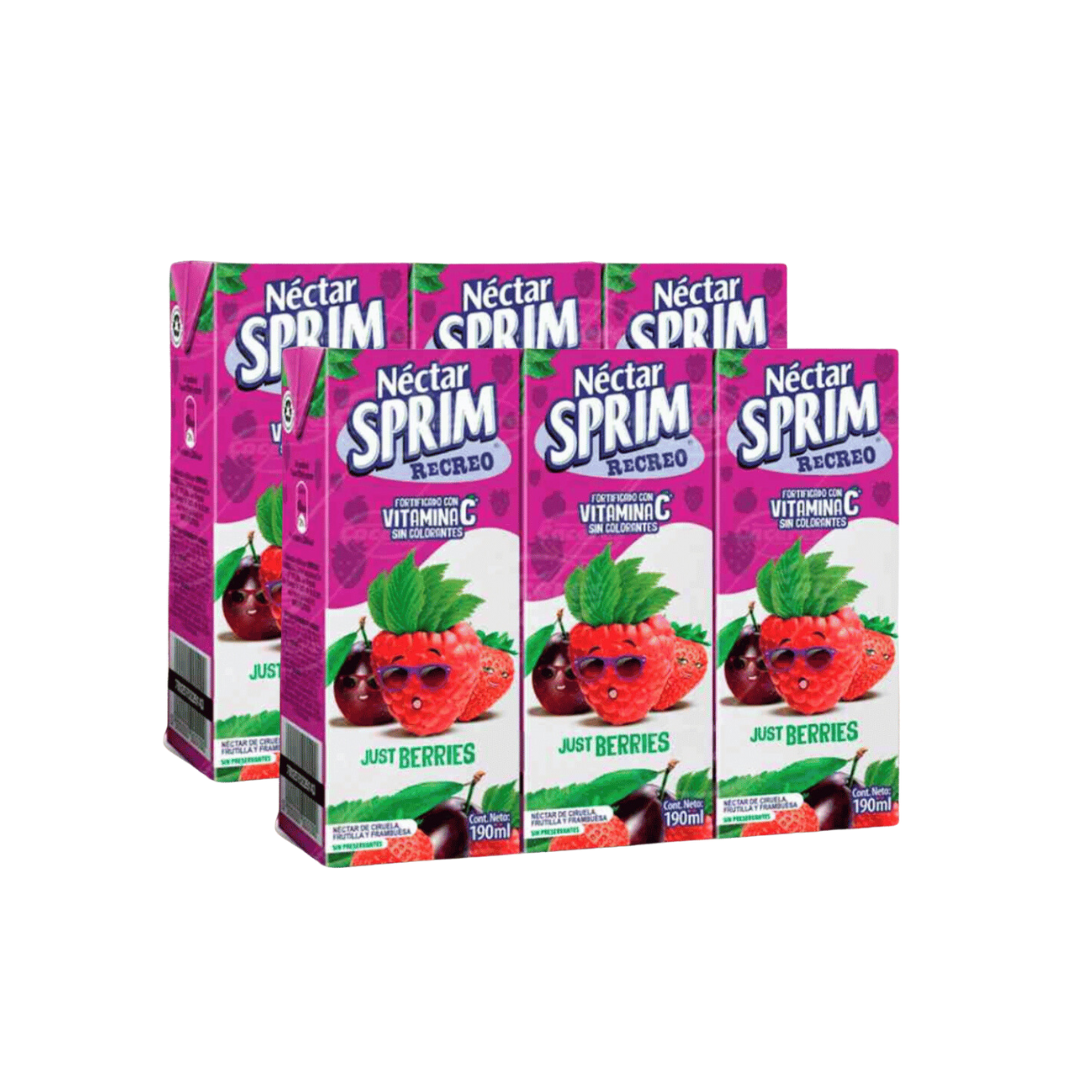 Jugo Sprim Berries Pack 6