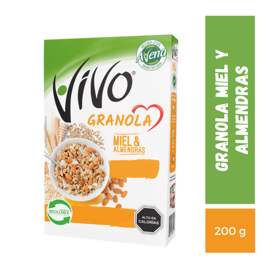 Granola Miel y Almendras Vivo, 330g