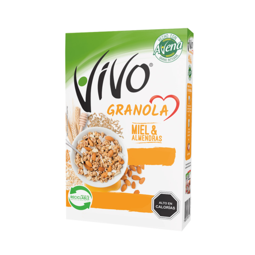 Granola Miel y Almendras Vivo, 330g