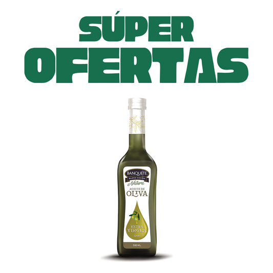 Aceite De Oliva Extra Virgen Banquete, 500ml en Super Ofertas