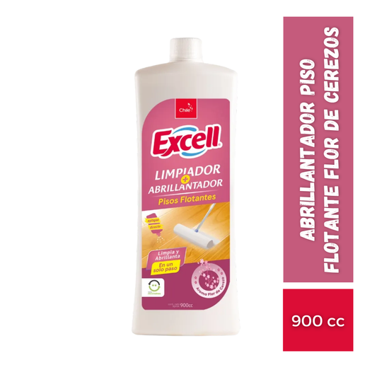 Abrillantador Piso Flotante Flor de Cerezos Excell, 900cc