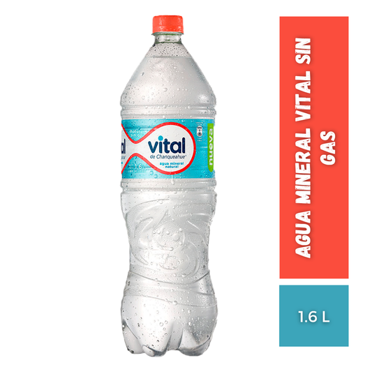 Agua Mineral Vital Sin Gas, 1.6L