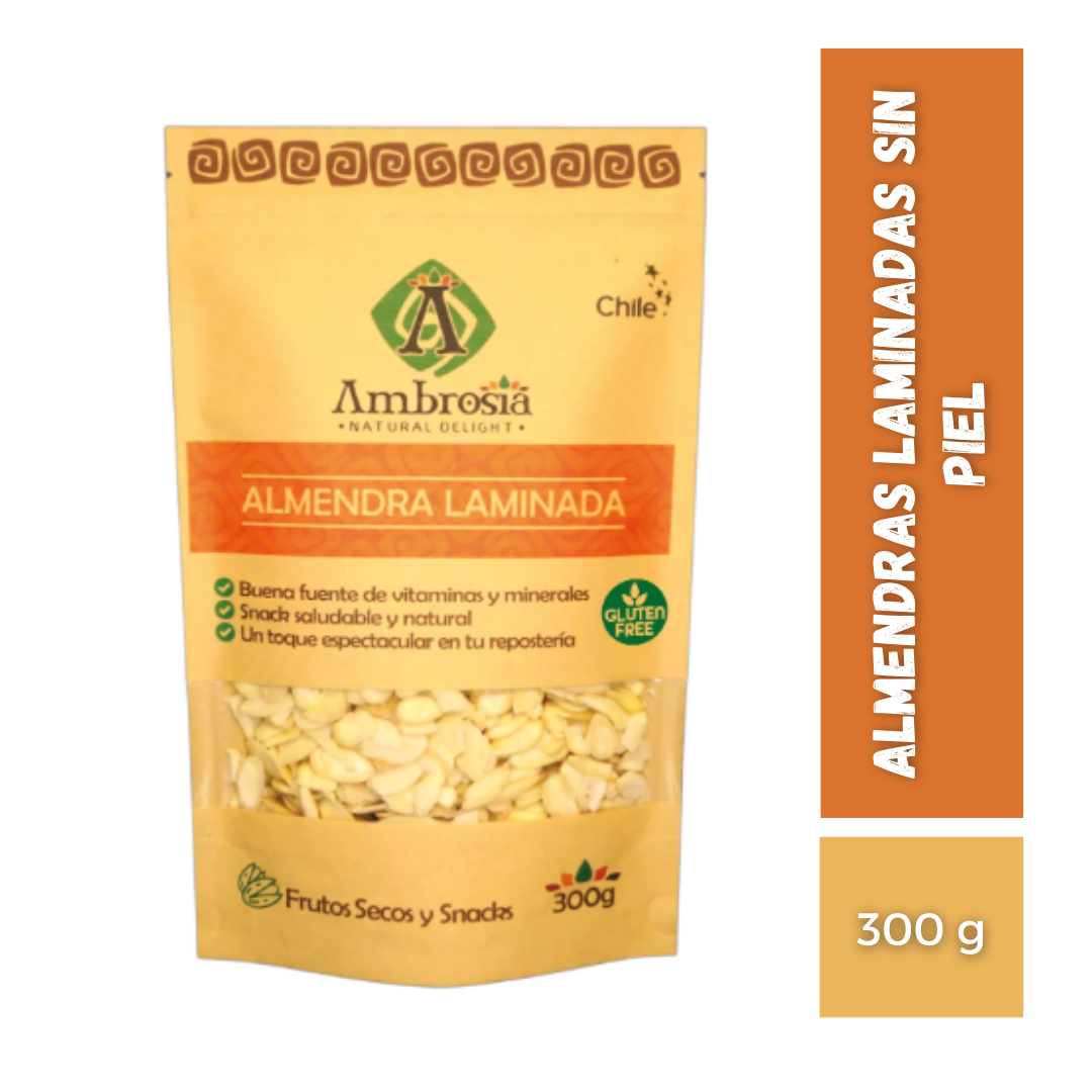 Almendras Laminadas Sin Piel, 300g