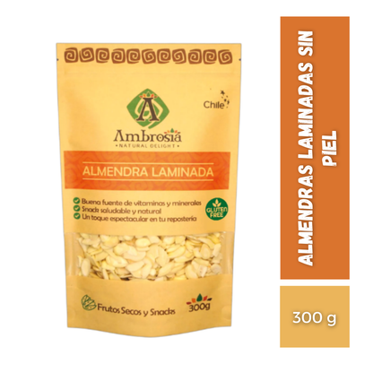 Almendras Laminadas Sin Piel, 300g