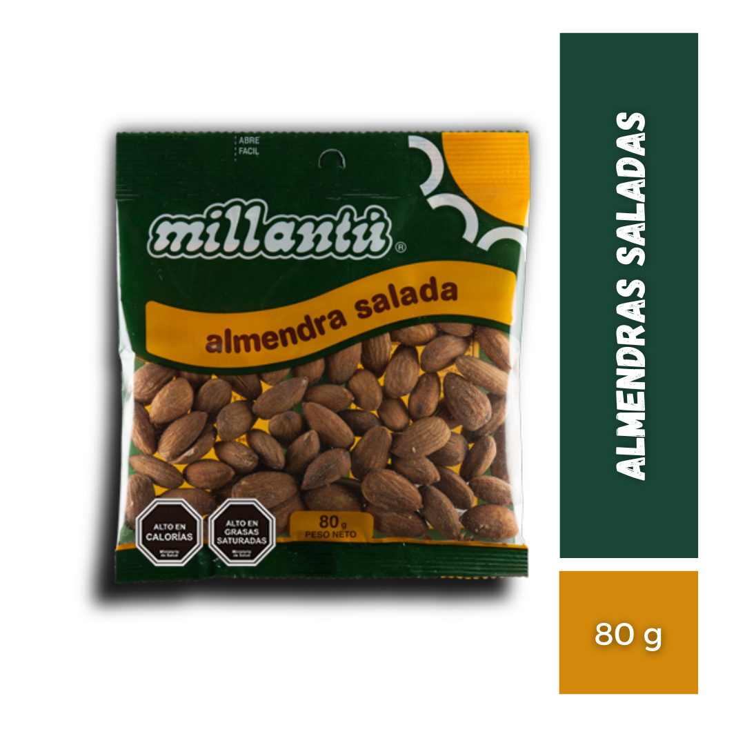 Almendras Saladas Millantu, 80g