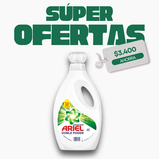 Detergente Líquido Ariel, 1.8L