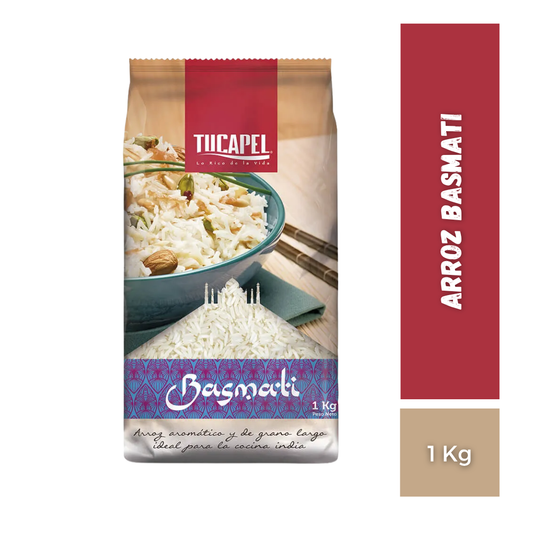 Arroz Basmati Tucapel, 1Kg