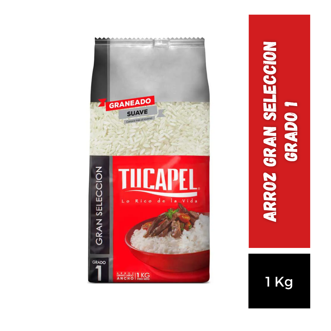Arroz Gran Seleccion Grado 1 Tucapel, 1Kg
