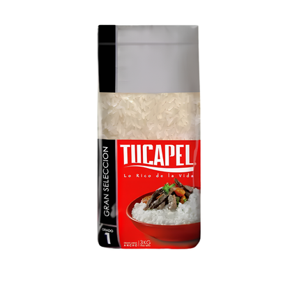 Arroz Gran Seleccion Grado 1 Tucapel, 3Kg