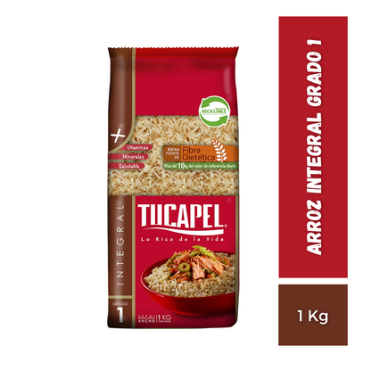 Arroz Integral Grado 1 Tucapel, 1Kg