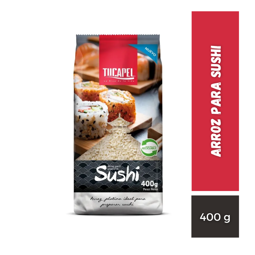Arroz Para Sushi Tucapel, 400g