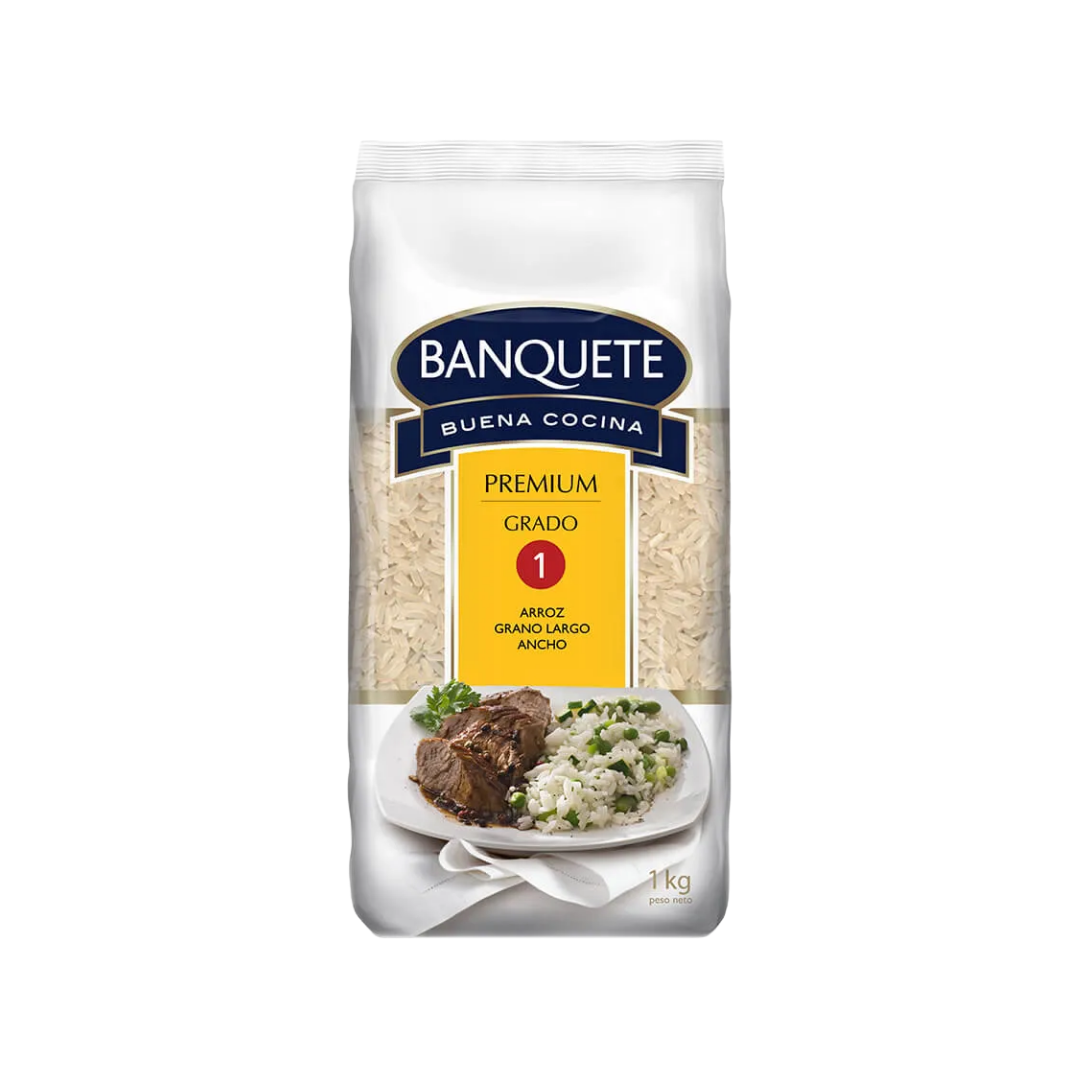 Arroz Premium Grado 1 Banquete, 1Kg