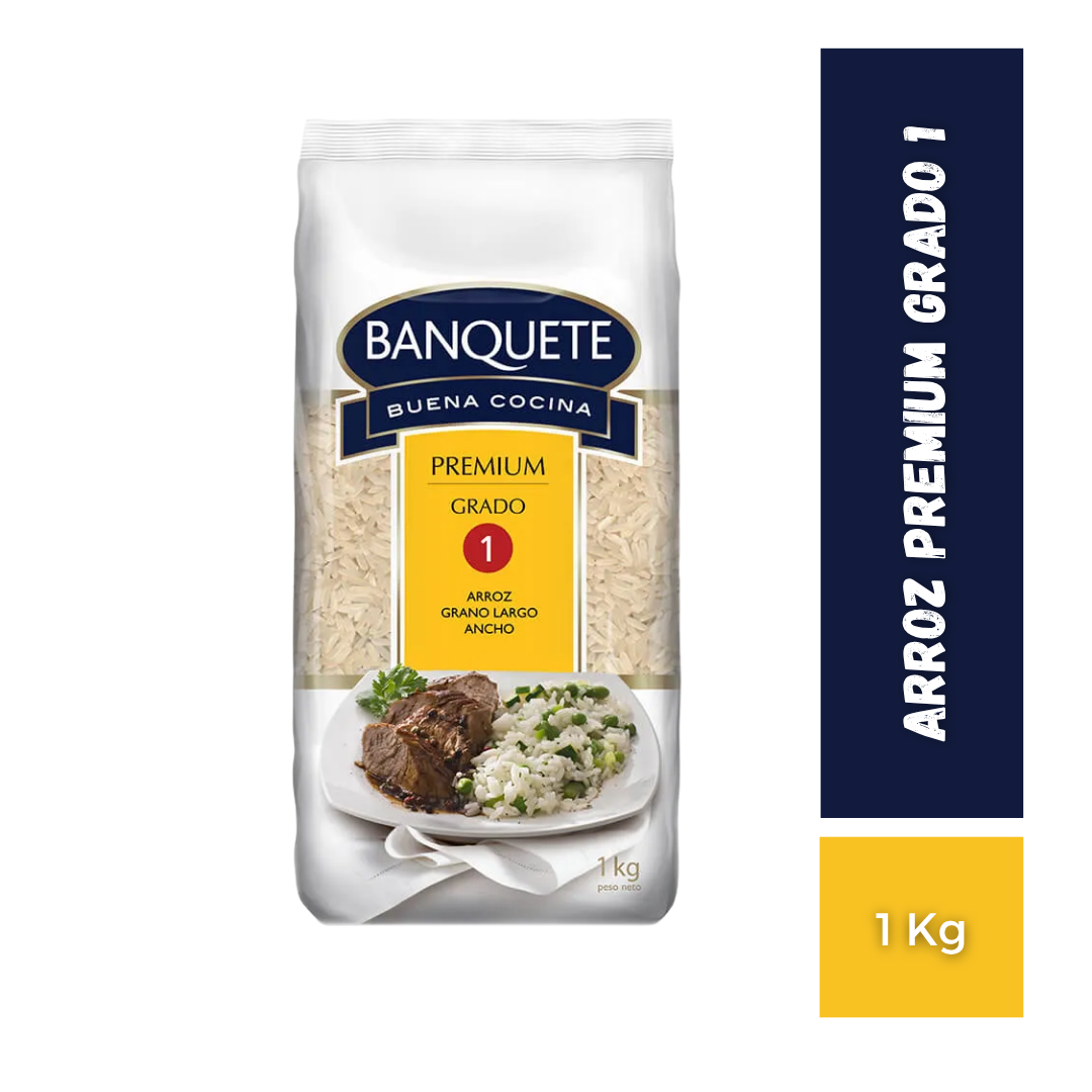 Arroz Premium Grado 1 Banquete, 1Kg