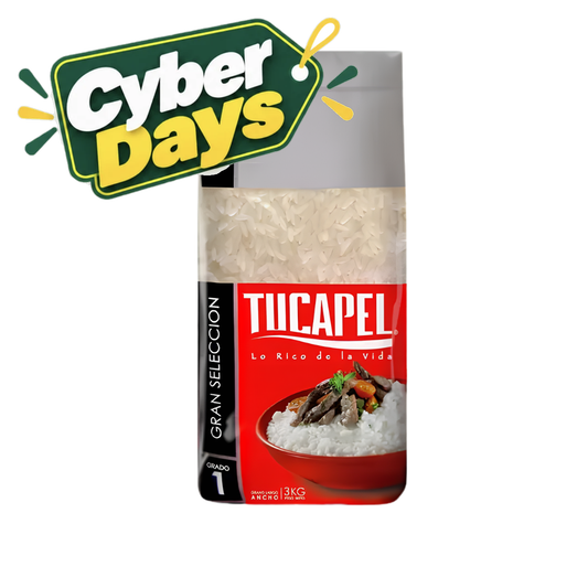 Arroz Gran Selección Grado 1 Tucapel, 3Kg - Cyber Days