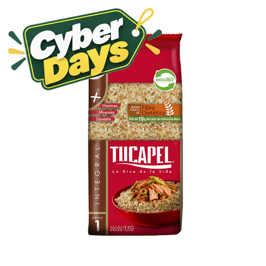 Arroz Integral Grado 1 Tucapel, 1Kg - Cyber Days