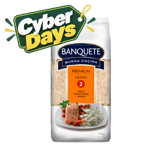 Arroz Premium Grado 2 Banquete, 1Kg - Cyber Days