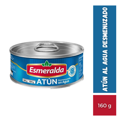 Atún Al Agua Desmenuzado Esmeralda, 160g