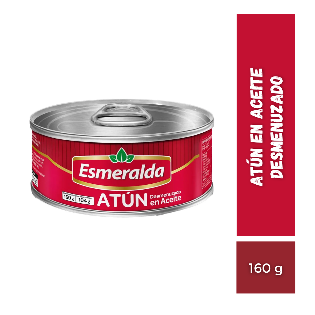 Atún En Aceite Desmenuzado Esmeralda, 160g