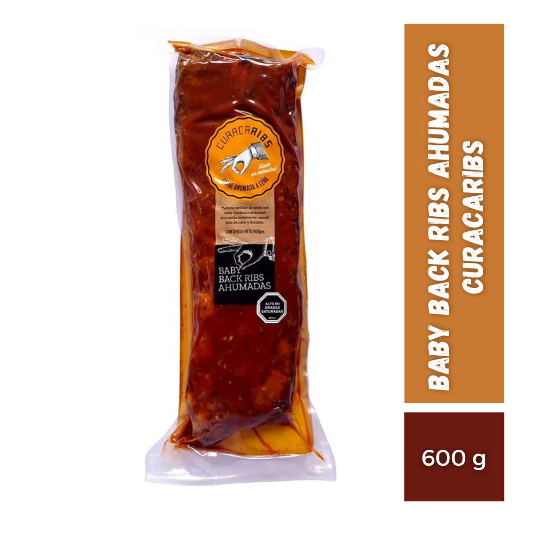 Baby Back Ribs Ahumadas Curacaribs, 600g