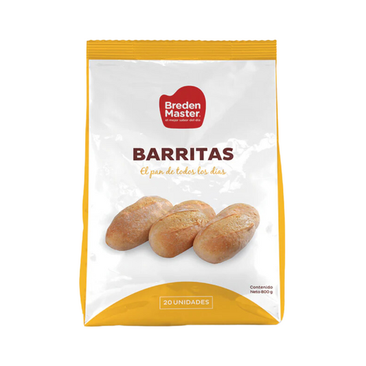 Pan Barrita Precocido Breden Master, 20u