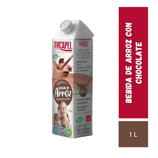 Bebida De Arroz Con Chocolate Tucapel, 1L