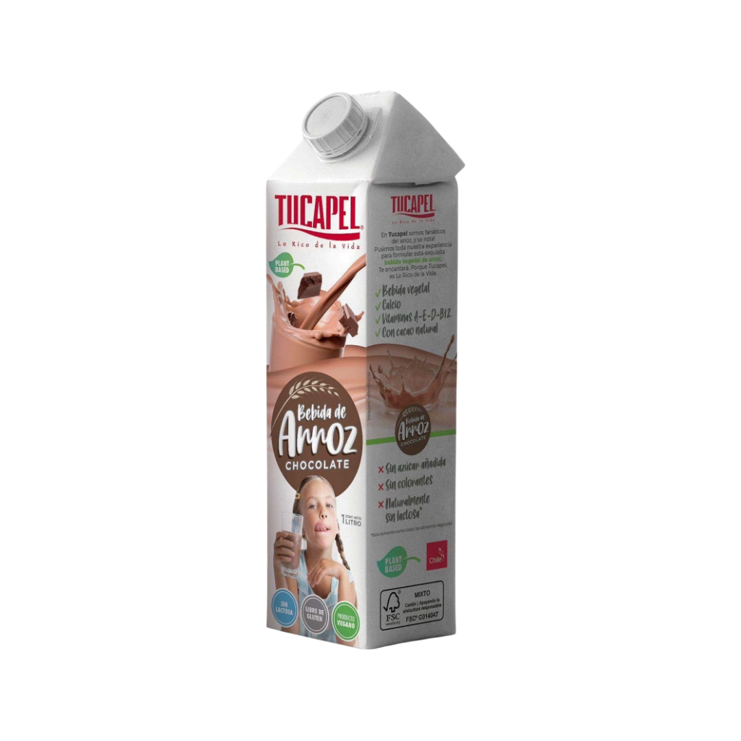 Bebida De Arroz Con Chocolate Tucapel, 1L