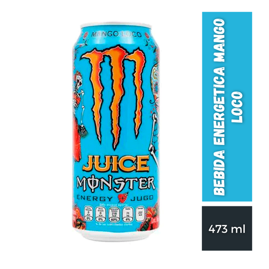Bebida Energetica Monster Mango Loco, 473ml
