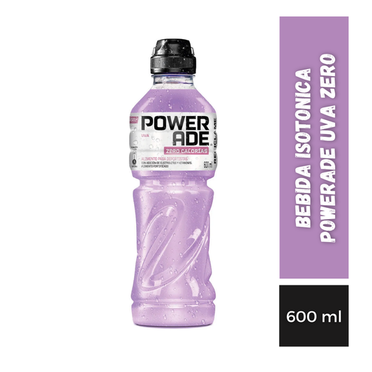 Bebida Isotonica Powerade Uva Zero, 600ml