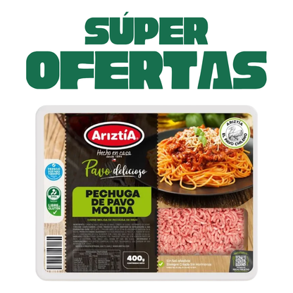 Carne Molida De Pechuga De Pavo Ariztia, 400g en Super Ofertas