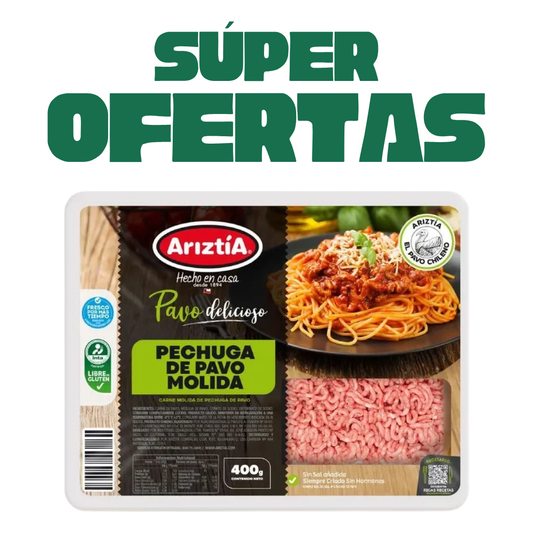 Carne Molida De Pechuga De Pavo Ariztia, 400g en Super Ofertas