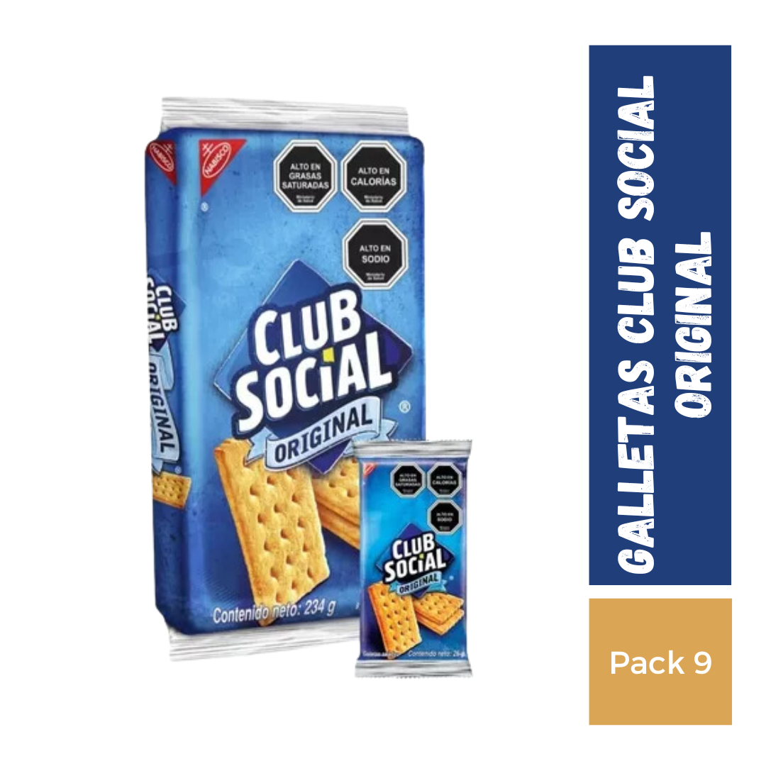 Galletas Club Social Original Pack 9