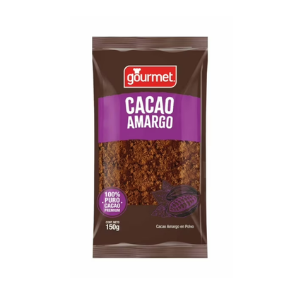 Cacao Amargo En Polvo Gourmet, 150g